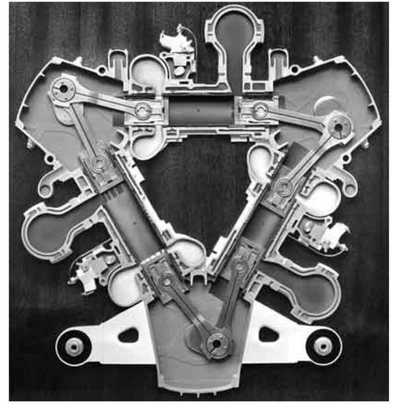 Двухтактный оппозитный дизельный двигатель