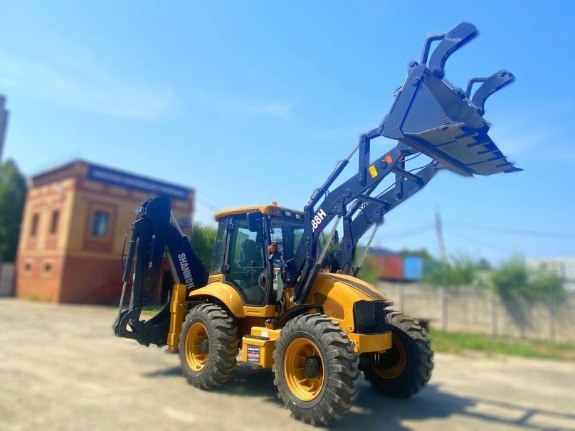 Экскаватор-погрузчик shanmon