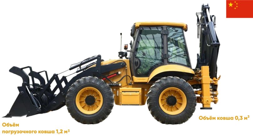 Экскаватор-погрузчик shanmon