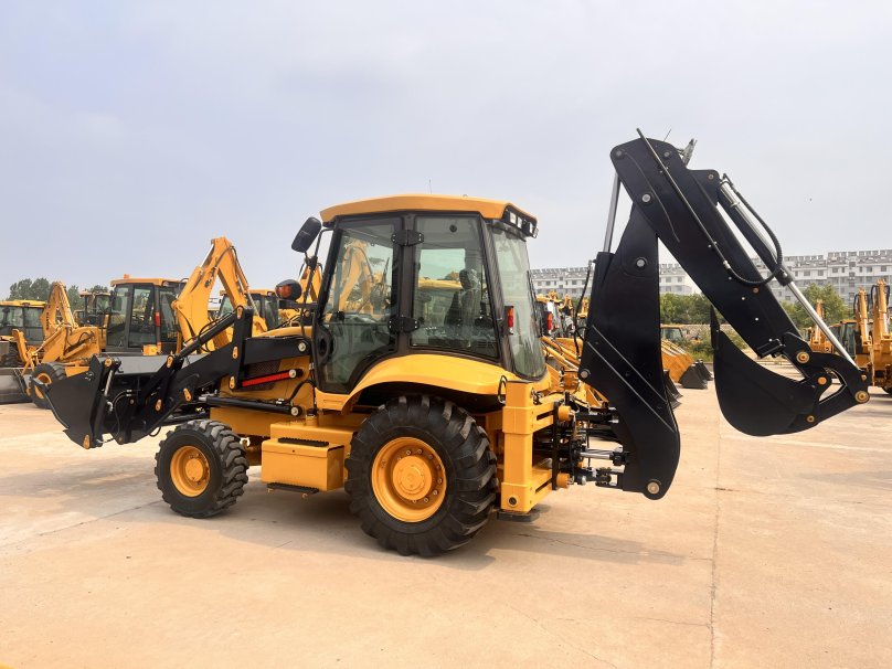 Погрузчик-экскаватор shanmon 388h габариты