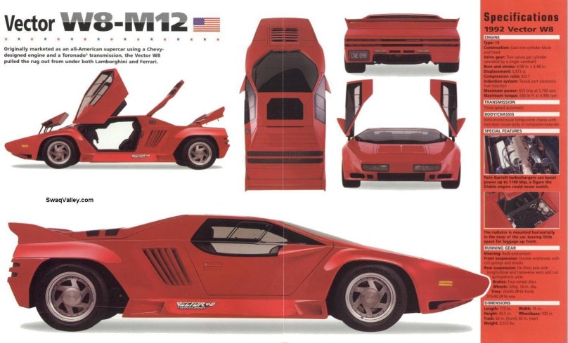 Vector w8 Twin #Turbo - 1992