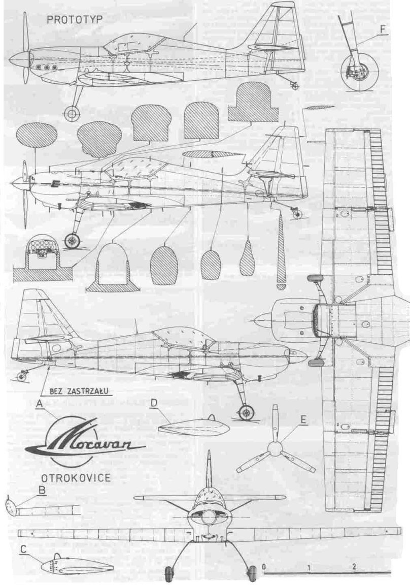 Zlin z-50 чертежи