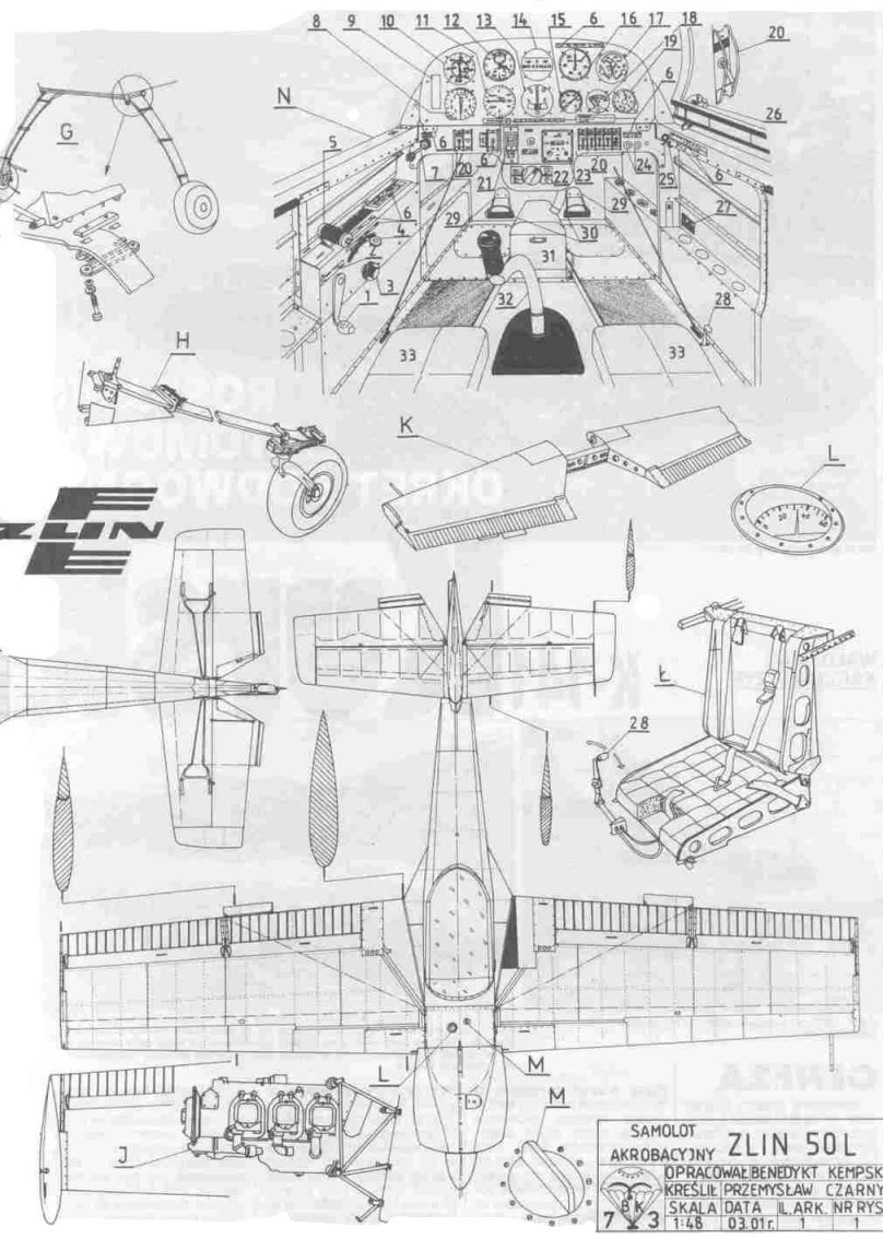 Zlin z-50 чертежи