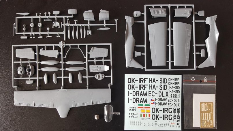 Сборная модель самолета Zlin z50l СССР