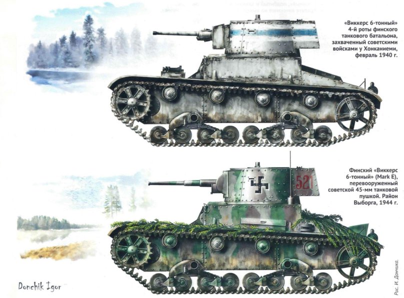 Танк Виккерс финский