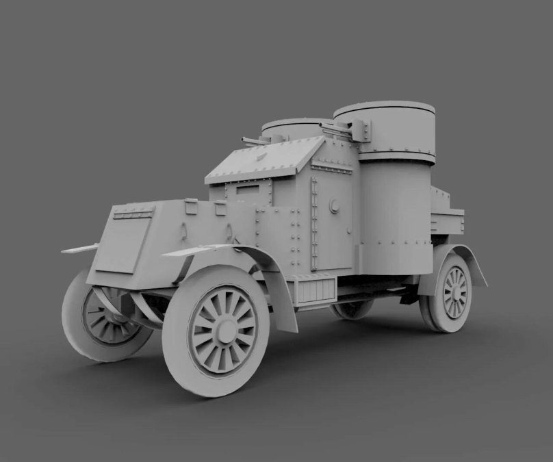 Бронеавтомобиль Остин-Путиловец Ленина