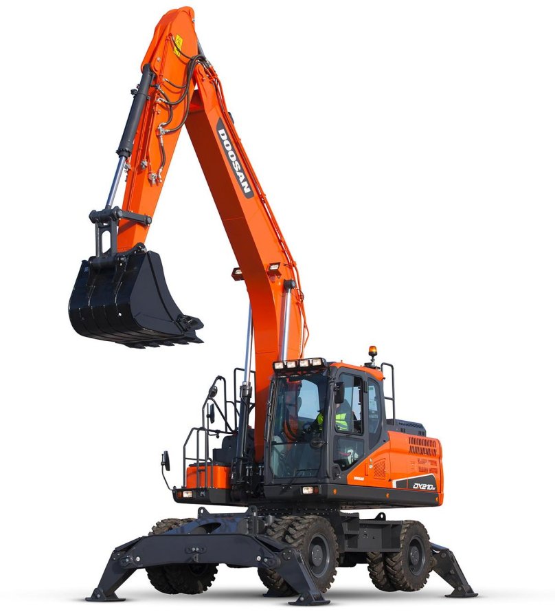 Колесный экскаватор Doosan dx210w