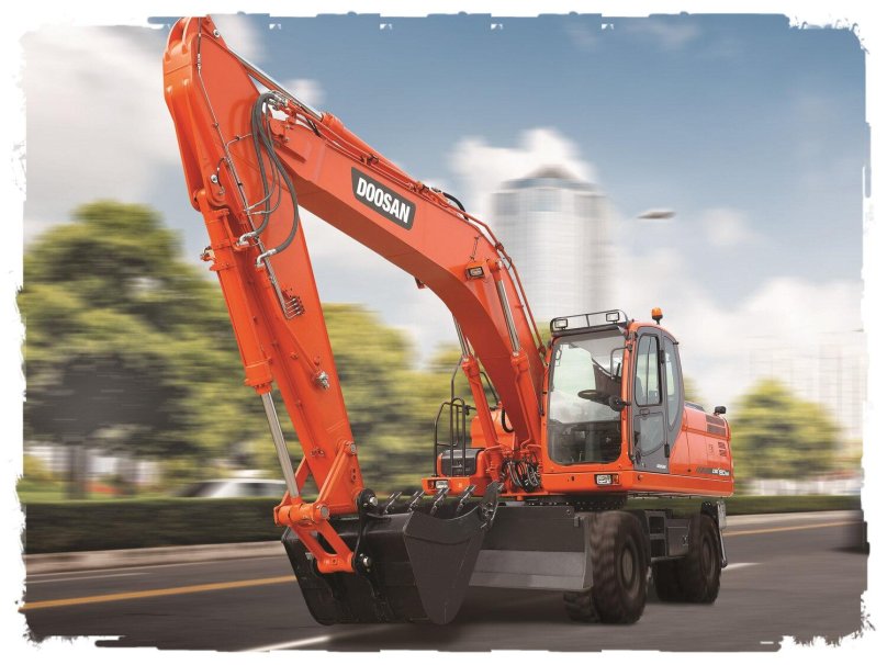 Колесный экскаватор Дусан dx190w