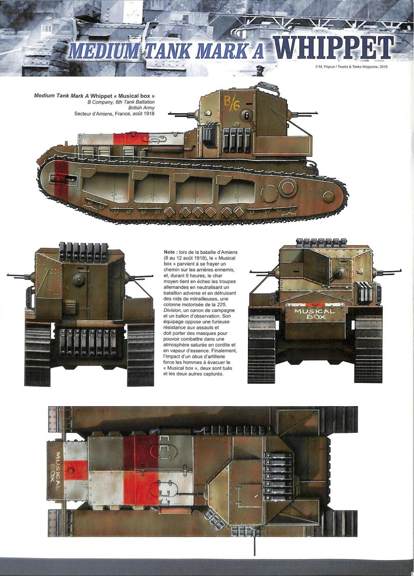 Танк MK A Whippet красной армии
