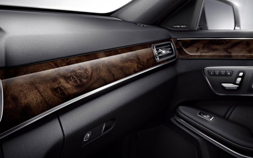 Аквапринт Mercedes-Benz w212 чёрное дерево