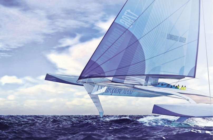 Парусный тримаран Hydroptere