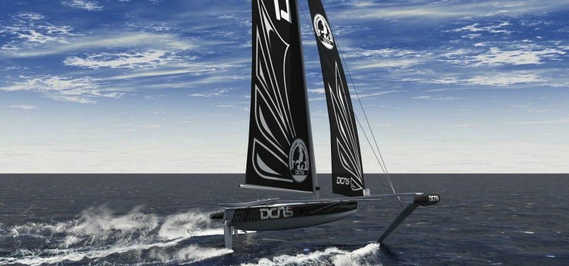 Парусный тримаран Hydroptere