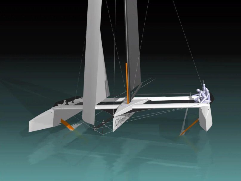 Парусный тримаран Hydroptere