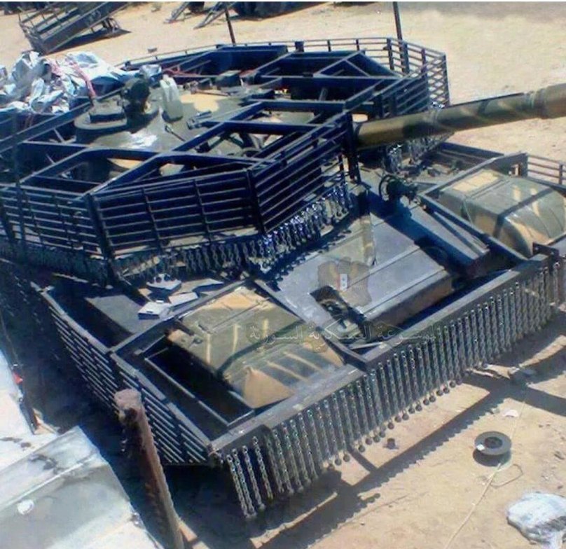 Противокумулятивные экраны т-72