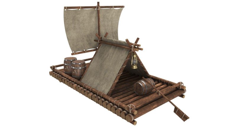 Бревенчатый плот