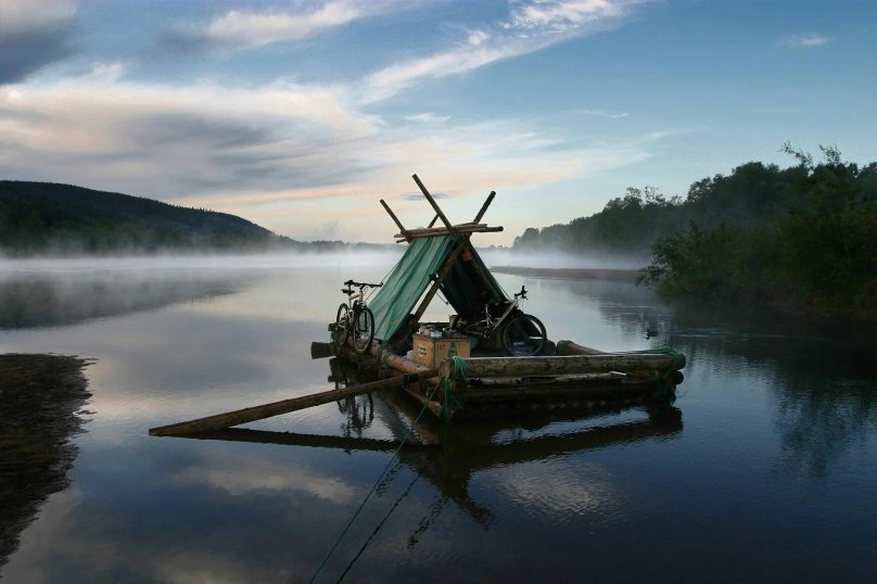 Плот из дерева