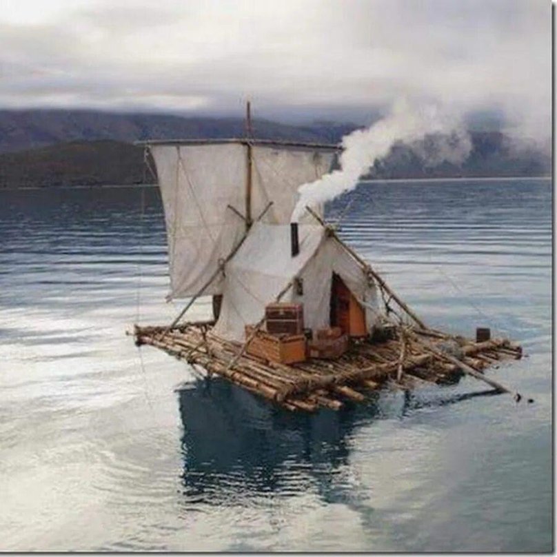 Лодка шалаш