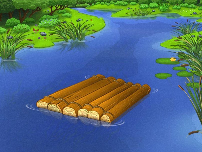 Речка мультяшная