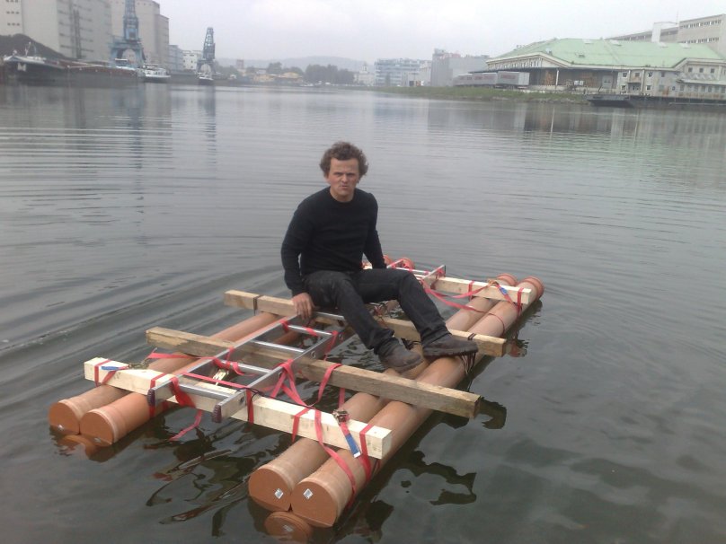 Понтон из труб ПНД 315мм