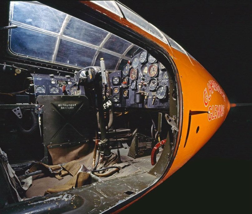 Чарльз Йегер на самолёте-ракете Bell x-1
