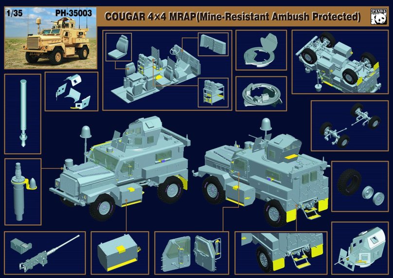 Cougar MRAP 6x6 чертеж