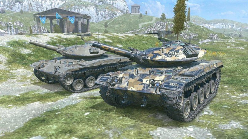 Т49 с камуфляжем Шершень