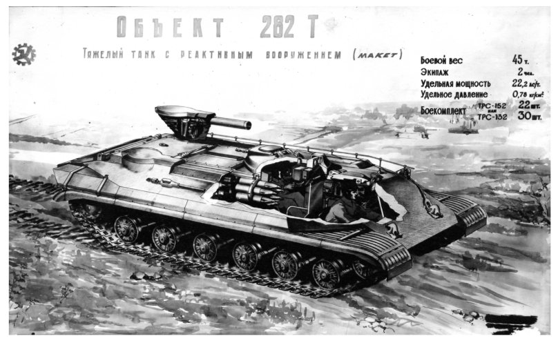 Объект 282 — опытный Советский ракетный танк