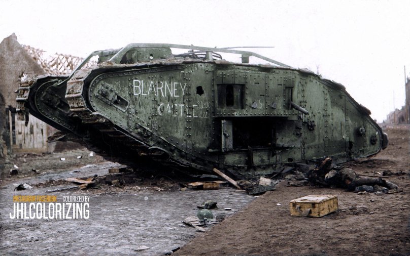 Подбитые танки первой мировой войны