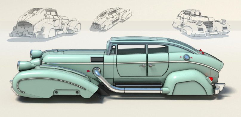 Концепт арт дизельпанк