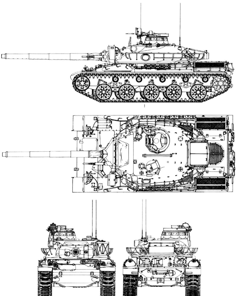 AMX 30 чертеж