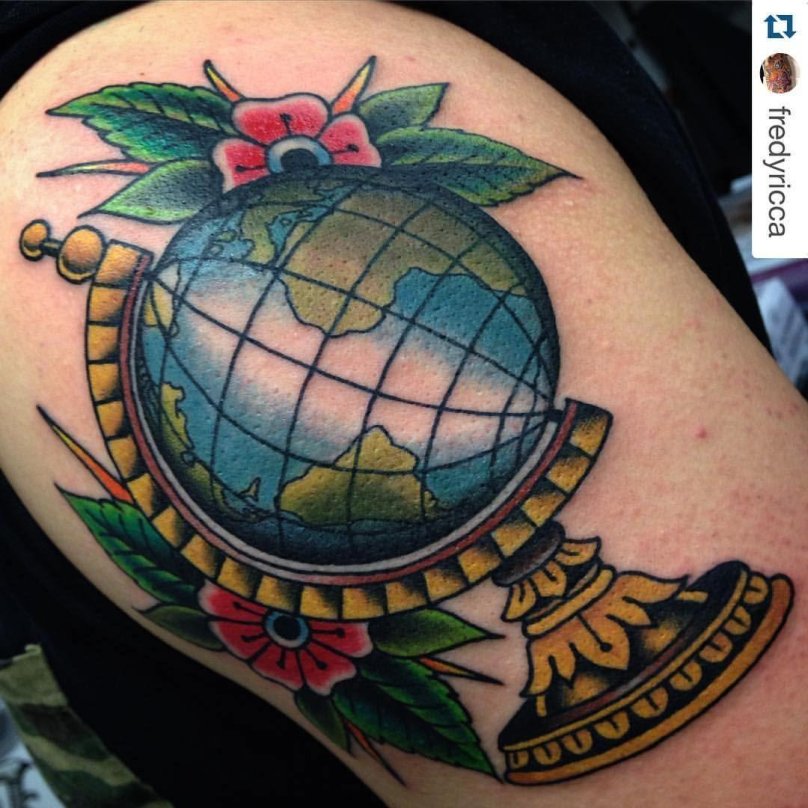 Эскиз Татуировки Глобус