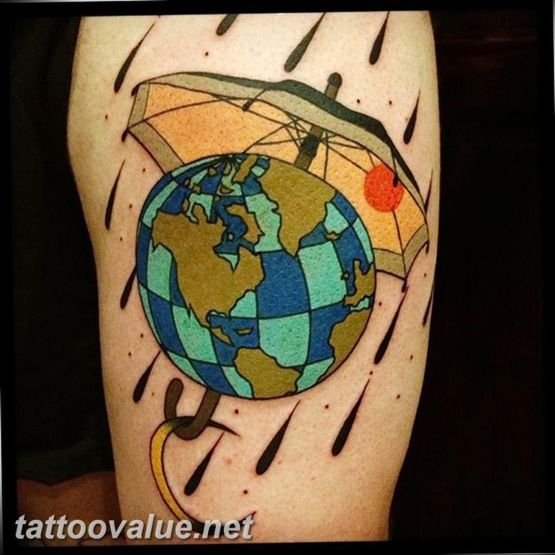 Татуировка Глобус