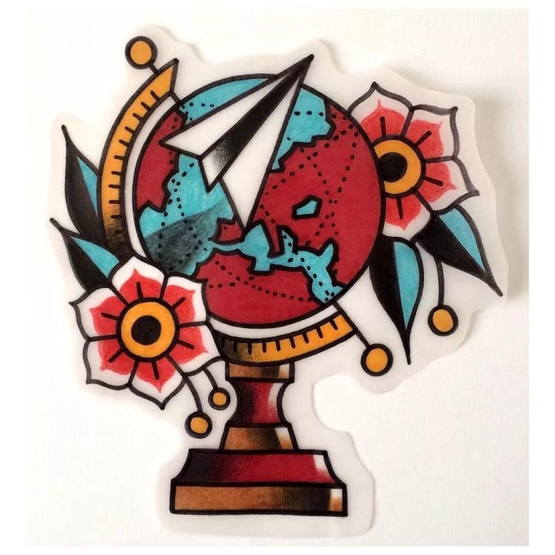 Тату акула Олд скул