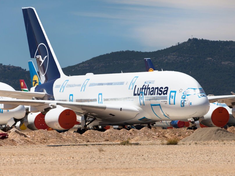 A380 Lufthansa отправлен в Теруэль