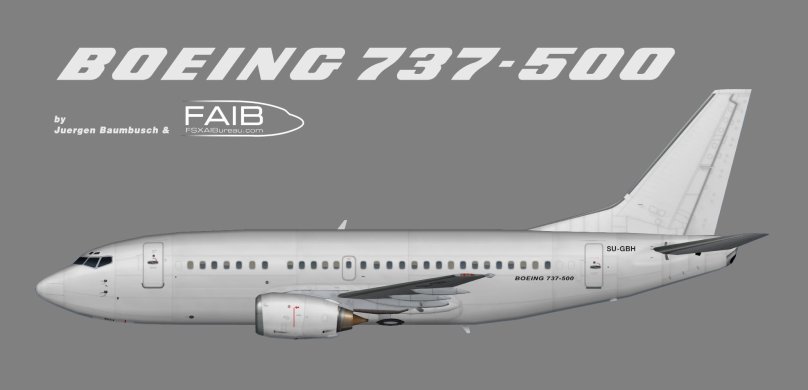 Boeing 737 500 сбоку