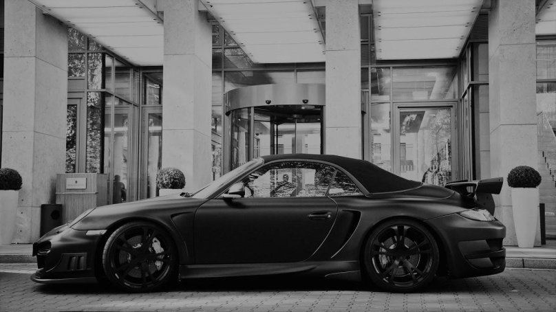 Порше 911 черный матовый