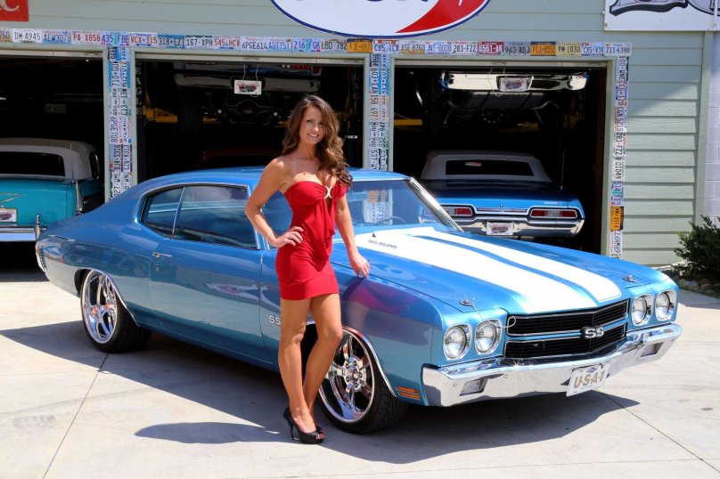 Девушки и авто 1970