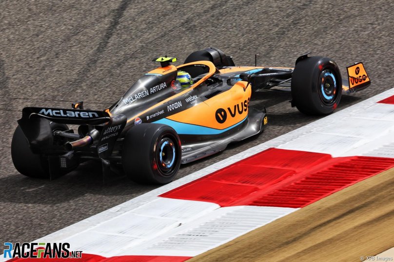 Тесты в Бахрейне 2022 Макларен