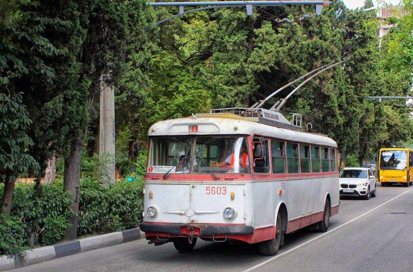 Ялта троллейбус Шкода