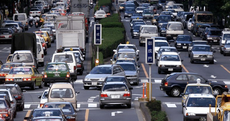 Пробка Токио 1990