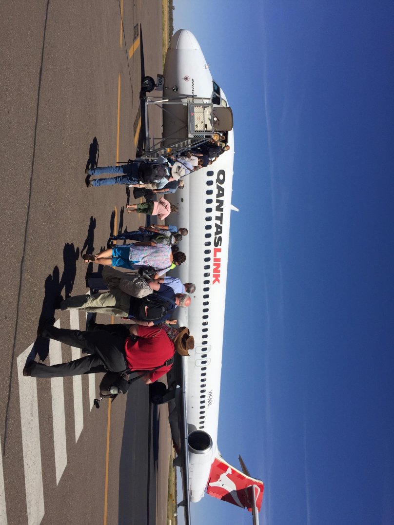 Boarding самолет