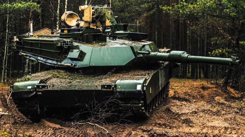 Abrams m1a2 в Лесном камуфляже