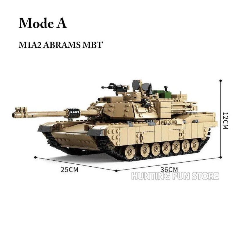 Лего танк Abrams m1a2