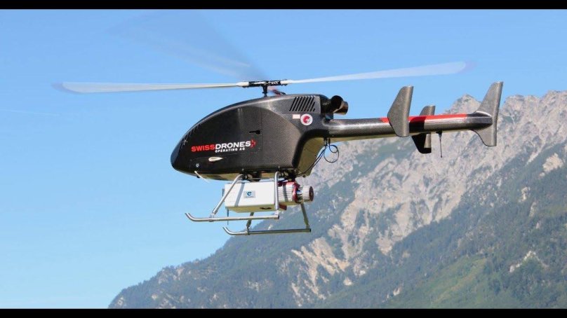 Однороторный дрон – беспилотный вертолет