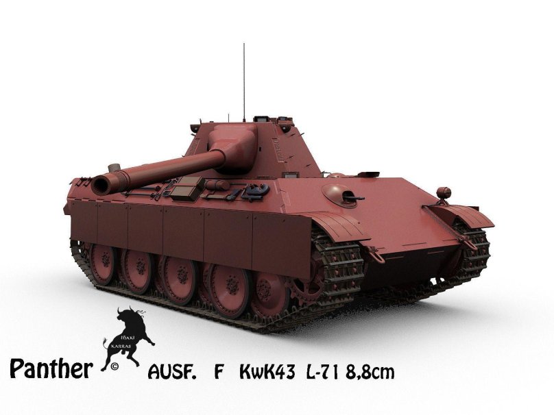 Танк пантера 3д модель