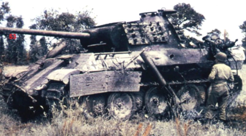 Подбитый танк пантера