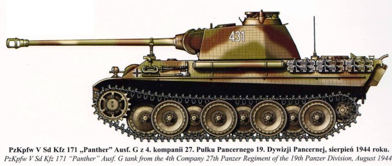 Танк пантера 2 сбоку