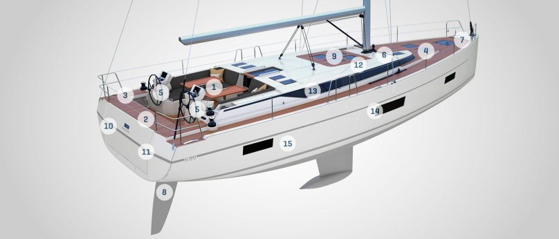 Бавария яхта парусная 57