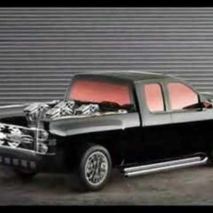 Шевроле Сильверадо оранжевый