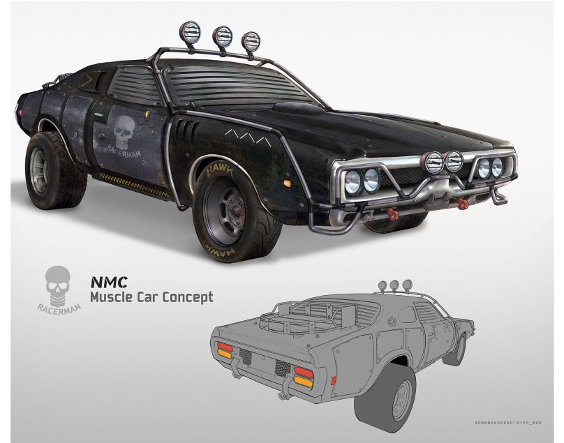Mad Max car Concept Art